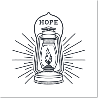 Lantern of Hope Illustration Posters and Art